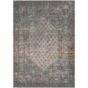 Hauteloom Olive Sariaya Distressed Washable Area Rug - 1 of 4