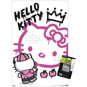 Trends International Hello Kitty: 2016 Graffiti - Street Art Crown Unframed Wall Poster Prints - 1 of 4