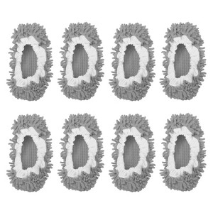 Unique Bargains Washable Multifunctional Floor Cleaning Chenille Mop Slippers - 1 of 4