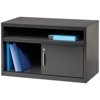 Steel Low Credenza File Cabinet with Door in Charcoal Brown-Hirsh Industries - 4 of 4