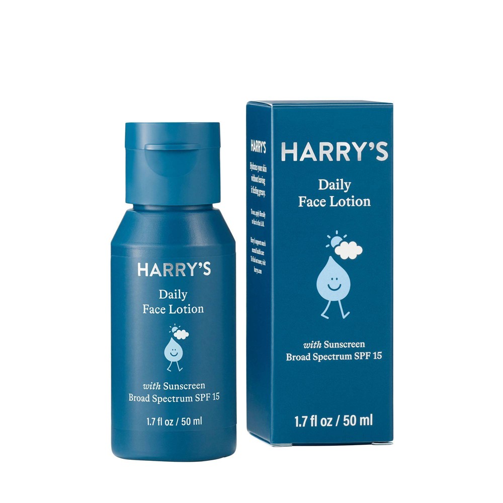 Harry s Men s Daily Face Lotion with Sunscreen Broad Spectrum SPF 15  1.7 fl oz