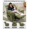 360° Swivel Recliner Chair – 300lbs Capacity Rocker with Tool-Free Assembly for Living Room, Nursery (Beige/Green/Gray) - 2 of 4