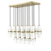 Cayden 17-Light Modern Chandelier - Dimmable, Damp Rated, 42" Linear Design - 2 of 4