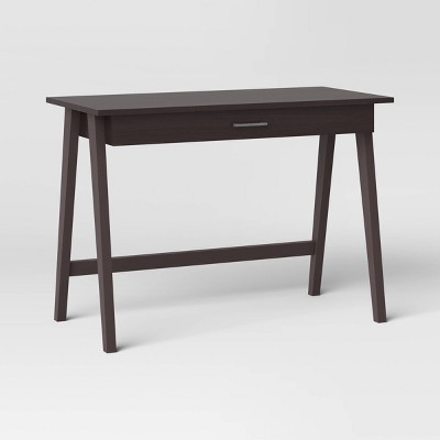 Paulo Wood Writing Desk With Drawer Espresso Threshold Target