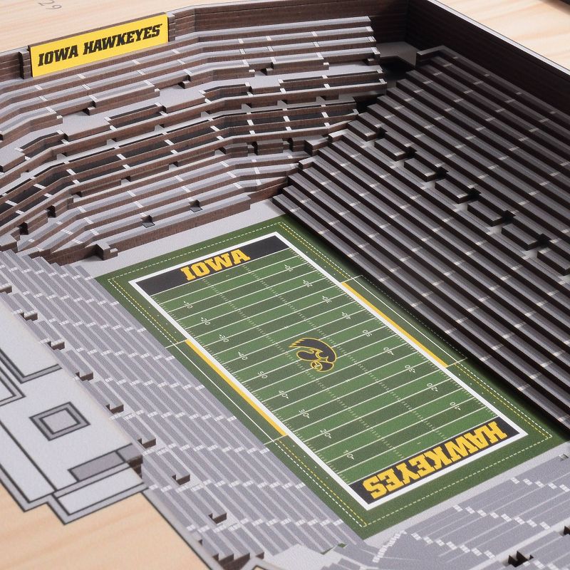 NCAA Iowa Hawkeyes 25-Layer StadiumViews 3D Wall Art, 3 of 6