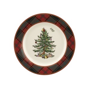 Spode Christmas Tree Tartan 7.75 Inch Salad Plate - 7.75 Inch - 1 of 4