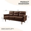 XIZZI 3 Seater Sofa Couch with Deep Seats, Modern Upholstered Sofa with Armrests, Comfy Couches for Living Room, Bedroom and Office - 3 of 4
