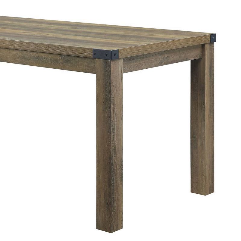 Abiram 71&#34; Dining Tables Rustic Oak - Acme Furniture, 4 of 7