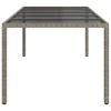 Garden Dining Table Gray 98.4 x 39.4 x 29.5 in Poly rattan - 4 of 4