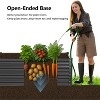 VINGLI 6x3x2ft Raised Garden Bed, Large Planter Garden Boxes Outdoor, Planter Raised Beds Kit for Gardening for Vegetables, Flowers, Herbs (Black) - 2 of 4