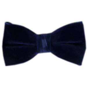 Men's Velvet Pre-tied Adjustable Length Banded Bow Tie - 1 of 4