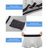 TIICHOO Washable Incontinence Underwear for Boys Cotton Reusable Nighttime Underwear Boxer Briefs 5 Pack - 4 of 4