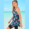 Swim 365 Women's Plus Size Longer-Length Tankini Top - 4 of 4