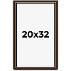 PosterPalooza | Modern Shadow Box 1" Depth Brown Picture Frame - UV Acrylic, Backing, Hanging Hardware - 2 of 4