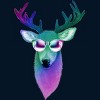 Men's Design By Humans Disco Stag By iamkeelin T-Shirt - 2 of 4