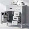 Mshliw Modern 30 Inch Bathroom Vanity with Sink, Storage Cabinet with Door and Drawers, MDF and Solid Wood Frame - 2 of 4