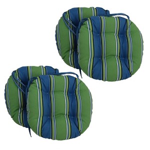 Blazing Needles, 16-inch Outdoor Spun Polyester Tufted Chair Cushion (Set of 4) - 1 of 1