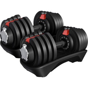 Yaheetech Quick-adjust Dumbbell Set of 2 for Home Gym - 1 of 4