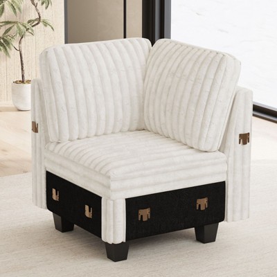 Belffin Modular Sectional Sofa Armrest Module for Corduroy Modular Couch, Pair of Armrests