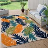 World Rug Gallery Tropical Floral Modern Indoor/Outdoor Area Rug - 2 of 4