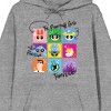 Powerpuff Girls Character Collage Long Sleeve Athletic Heather Adult Hooded Sweatshirt - 2 of 3