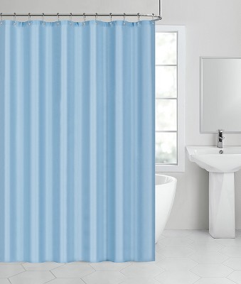 Kate Aurora Living Hotel Collection Mold & Mildew Resistant Fabric Shower Curtain - Baby Blue