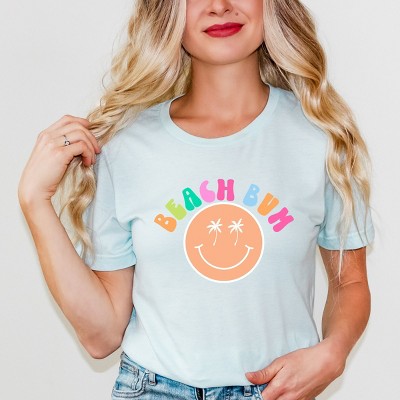 Simply Sage Market Beach Bum Smiley Face Short Sleeve Tee