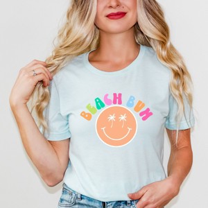 Simply Sage Market Beach Bum Smiley Face Short Sleeve Tee - 1 of 4
