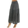 Derek Heart Junior Girls Mid Rise Smocked Waist Tiered Modified Maxi Length Skirt - 2 of 4