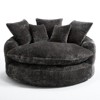 Aukfa 55" Oversized Round Chaise Lounge Chair, Modern Circle/Cloud Sofa Bed, Bean Bag Chair For Living Room - 2 of 4