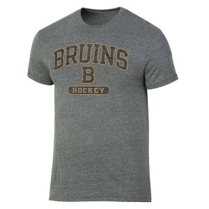 NHL Boston Bruins Men's Gray Vintage Tri-Blend T-Shirt - 1 of 3