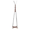 Okak Industrail Freestanding Coat Rack with Wooden Cross Base, Unique Storage Rack with 8 Hooks, Coat Tree for Living Room, Bedroom, Natural - 2 of 4