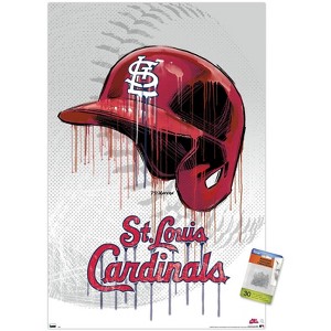 Trends International MLB St. Louis Cardinals - Drip Helmet 20 Unframed Wall Poster Prints - 1 of 4