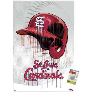 st louis cardinals drip poster