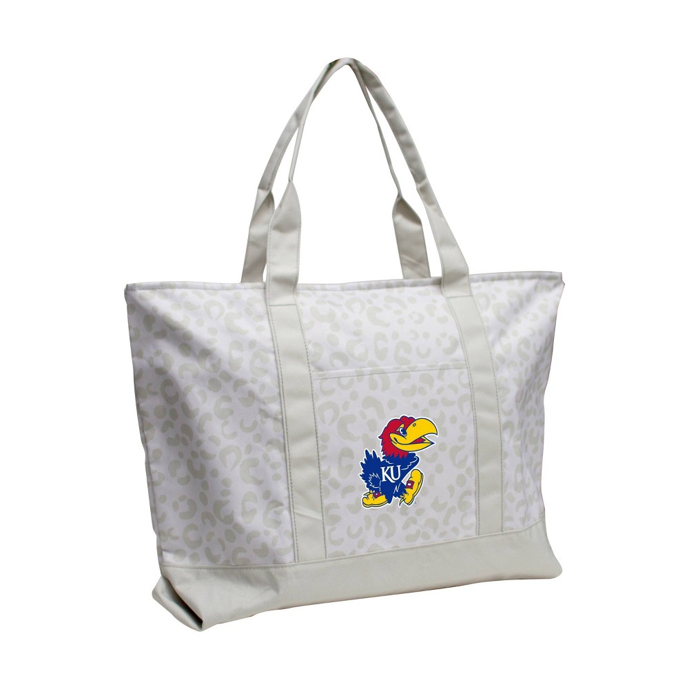 NCAA Kansas Jayhawks Leopard Pattern Tote: Shoulder Bag, Animal Prints