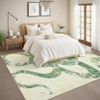 9x12 Green Rugs for Living Room, Abstract Modern Green Area Rug for Bedroom Non Slip with Snake Design - 3 of 4