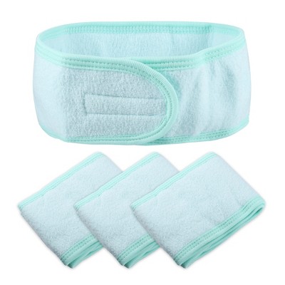 2pk Microfiber Spa Headbands Pink/White - Room Essentials™