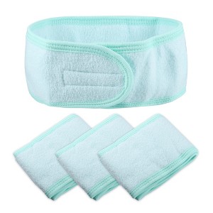 Unique Bargains Spa Headband Soft Women Hair Bands for Face Washing Bath Facial Mask Yoga 4 Pcs - 1 of 4