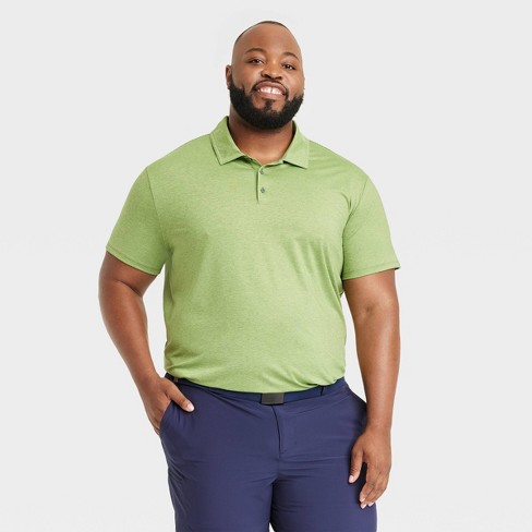 Men's Big Striped Polo Shirt - All In Motion™ Green 3XL