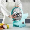 VEVOR Manual Vegetable Fruit Slicer, 0-0.5"/0-12mm Thickness Adjustable Commercial Slicer Machine, Double Feed Ports, Stainless Steel Blade Cutter - 2 of 4