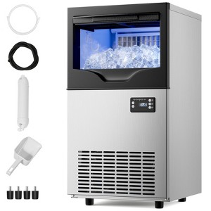 Mojgar Commercial Ice Maker Machine | 100Lbs/Day | Stainless Steel Perfect for Homes, Bars, Restaurants - 1 of 4