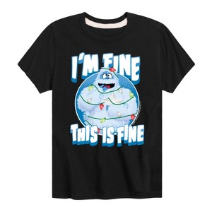 Boys' - Rudolph - This Is Fine Short Sleeve Graphic T-Shirt - 1 of 4