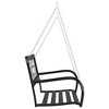 Garden Swing Bench Black Steel, Plastic Medium Hanging mount - 4 of 4
