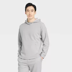 Men's Textured Knit Hoodie - All in Motion™ Gray XXL