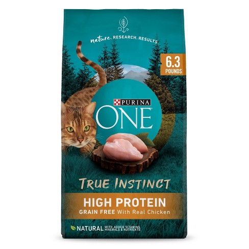 Purina ONE True Instinct Grain Free with Real Chicken Adult Premium Dry Cat Food - 6.3lbs - image 1 of 4