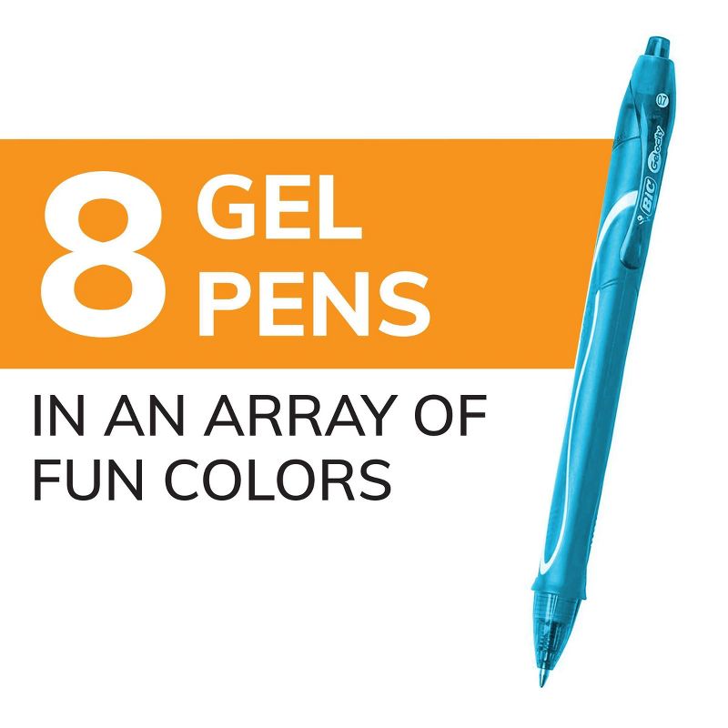 BiC Gelocity 8pk Quick Dry Gel Pen Multicolored Ink Ocean Theme, 6 of 8