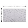 Knightsbridge Diamond 220 GSF Non Skid Back Bath Rug 24 x 40 - 2 of 4