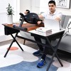 Costway Portable Under Desk Bike Pedal Exerciser Adjustable Magnetic Resistance - 2 of 4
