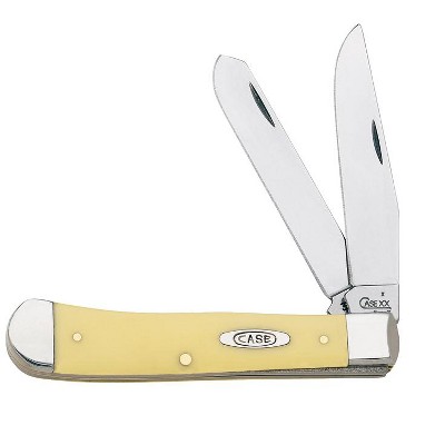 Case Trapper Yellow Chrome Vanadium 4.13 in. Pocket Knife