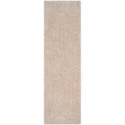 2'3"x12' Tufted Solid Runner Rug Bone - Safavieh